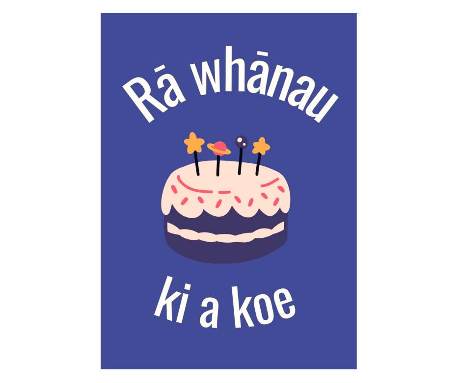 Rā Whānau ki a koe - Cake & Candles