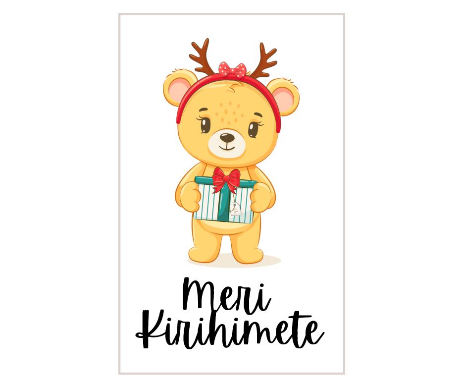Meri Kirihimete – Festive Teddy