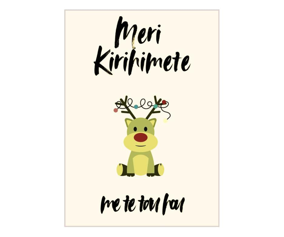 Meri Kirihimete me te Tau Hou - Reindeer Christmas