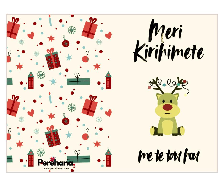Meri Kirihimete me te Tau Hou - Reindeer Christmas