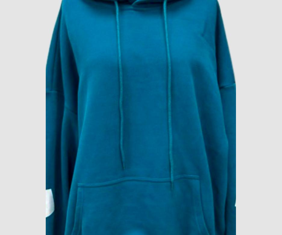 Hoodie - AOTEAROA Oversized Unisex, Teal