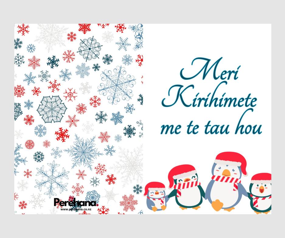 Meri Kirihimete Me Te Tau Hou Penguins