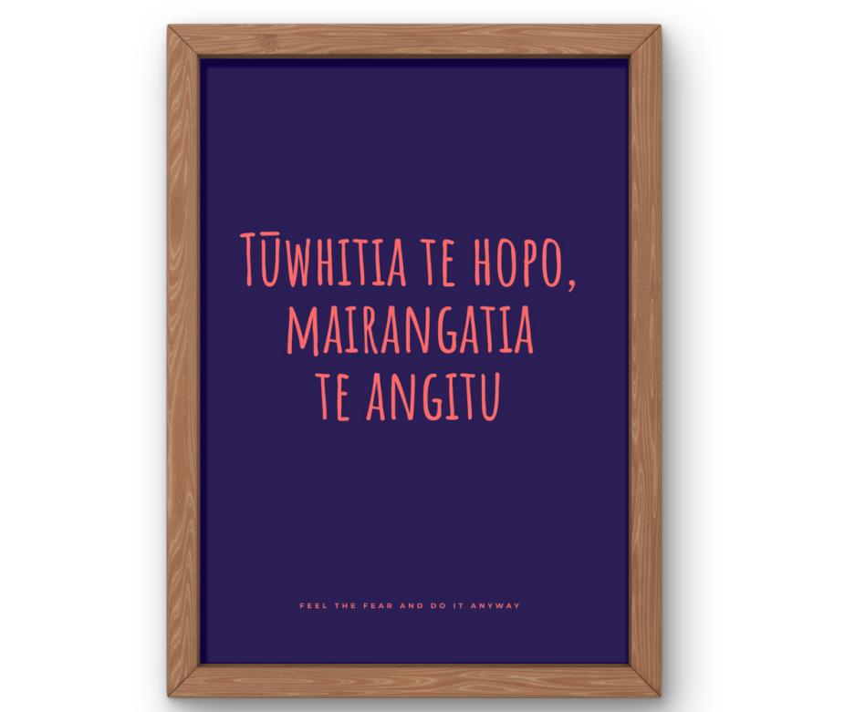 Tūwhitia te Hopo, Mairangatia te Angitu (Colour)