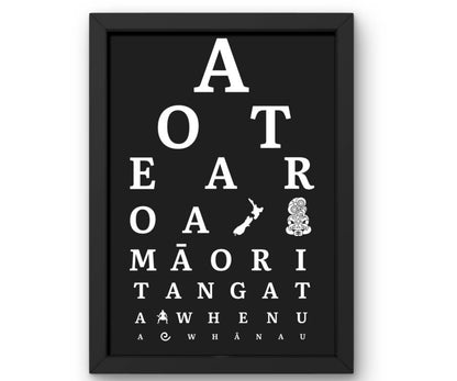 Aotearoa eye chart