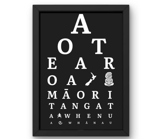 Aotearoa eye chart