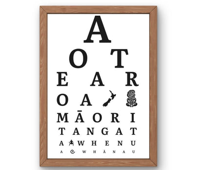 Aotearoa eye chart