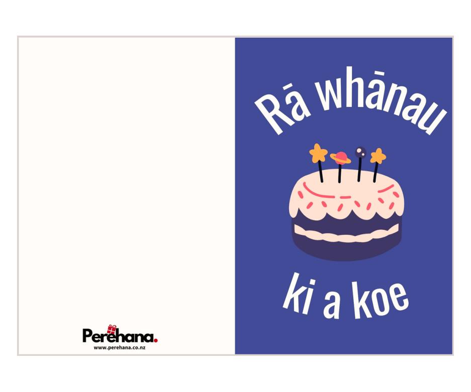Rā Whānau ki a koe - Cake & Candles