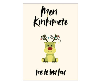 Meri Kirihimete me te Tau Hou - Reindeer Christmas