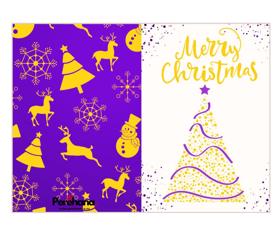 Merry Christmas - Golden Tree