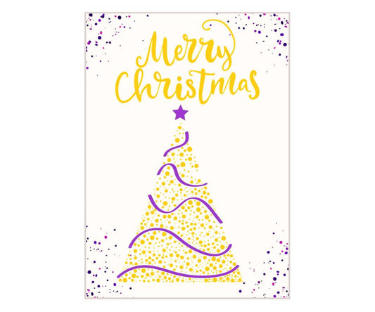 Merry Christmas - Golden Tree