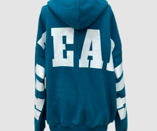 Hoodie - AOTEAROA Oversized Unisex, Teal