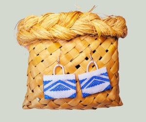 Blue & White Kete