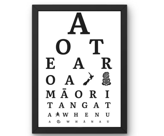 Aotearoa eye chart